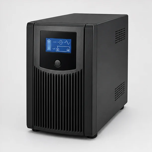 Illustrative pure sine wave UPS battery backup for homelab setups